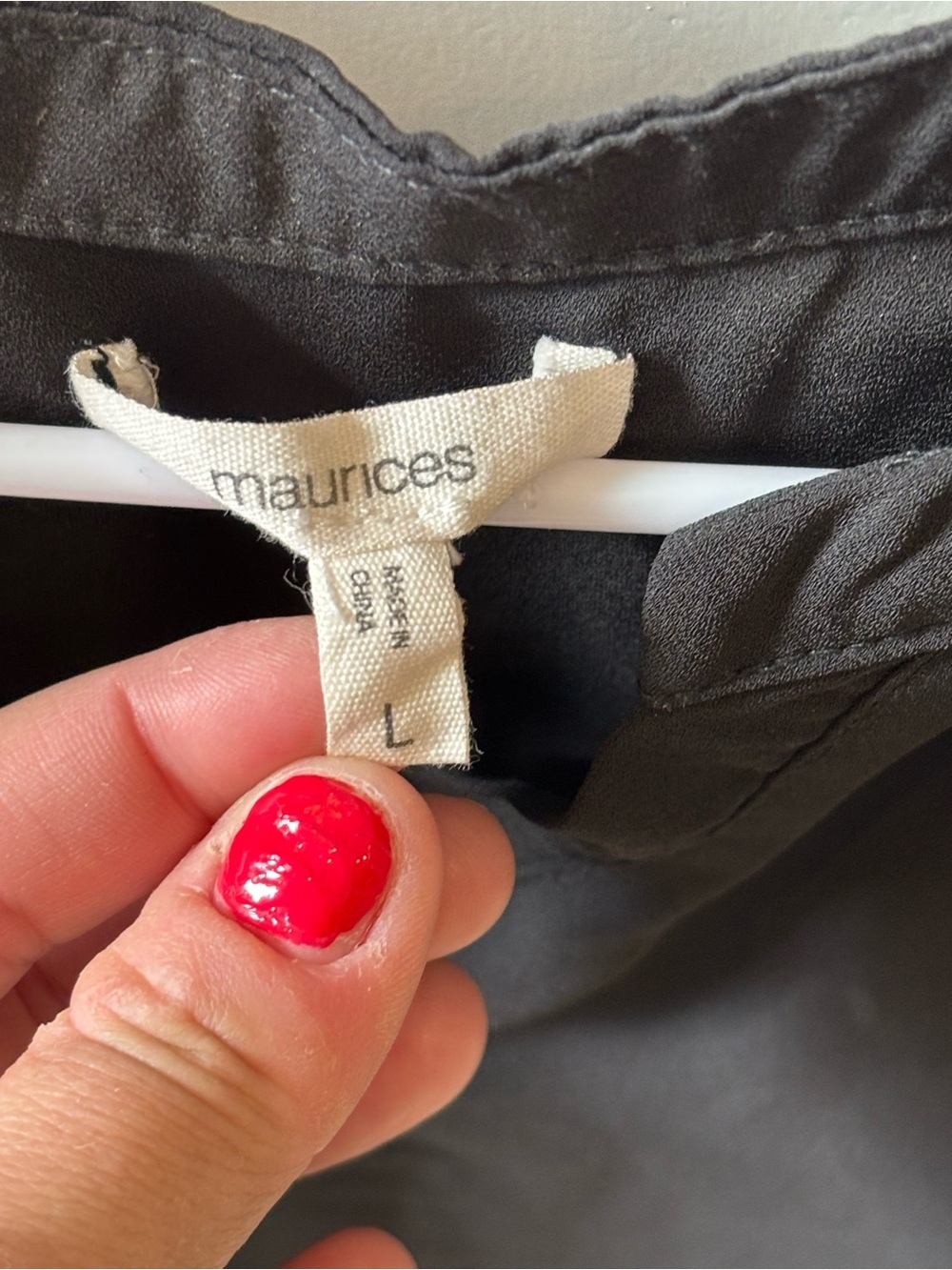 Maurices Black Sleeveless V-Neck Tank Top - Picture 2 of 3